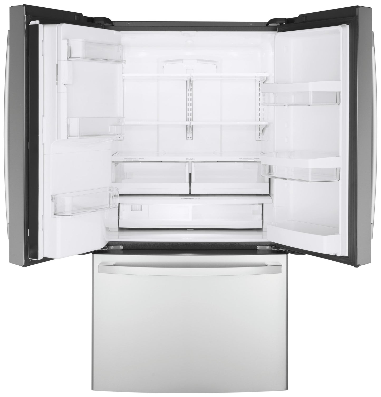 GYE22GYNFS GE ENERGY STAR 22.1 Cu. Ft. Counter-Depth Fingerprint Resistant French-Door Refrigerator