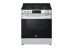 Lg LSGL5831F 5.8 cu. ft. Gas Single OvenSlide-in Range, EasyClean® plus Self Clean, ThinQ™, Printproof™ StainlessSteel