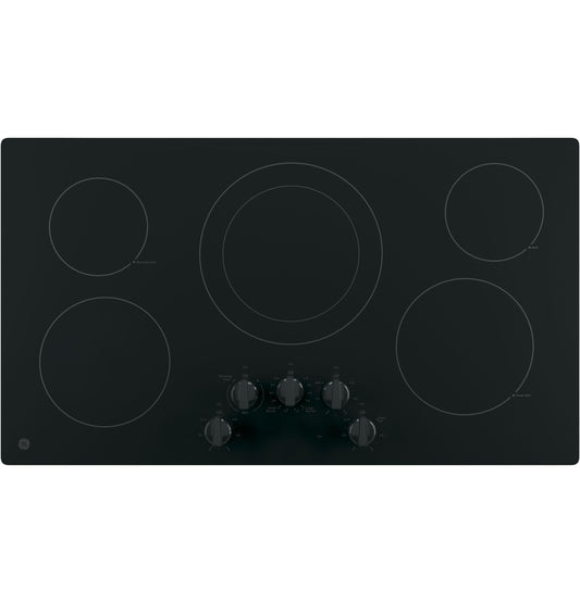 JP3036DLBB GE® 36" Built-In Knob Control Electric Cooktop