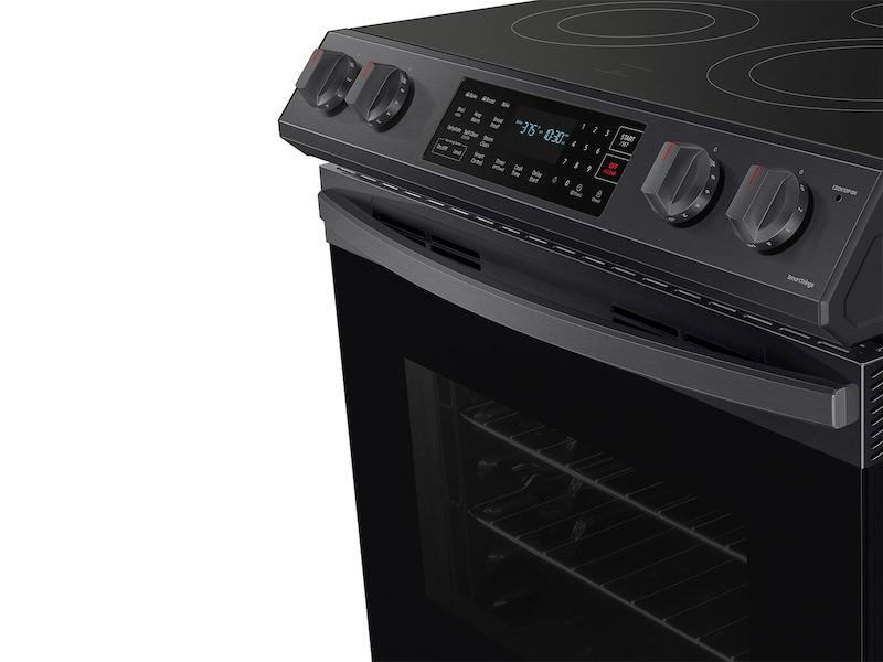 Samsung NE63T8311SG 6.3 cu. ft. Smart Slide-in Electric Range with Convection in Black Stainless Steel