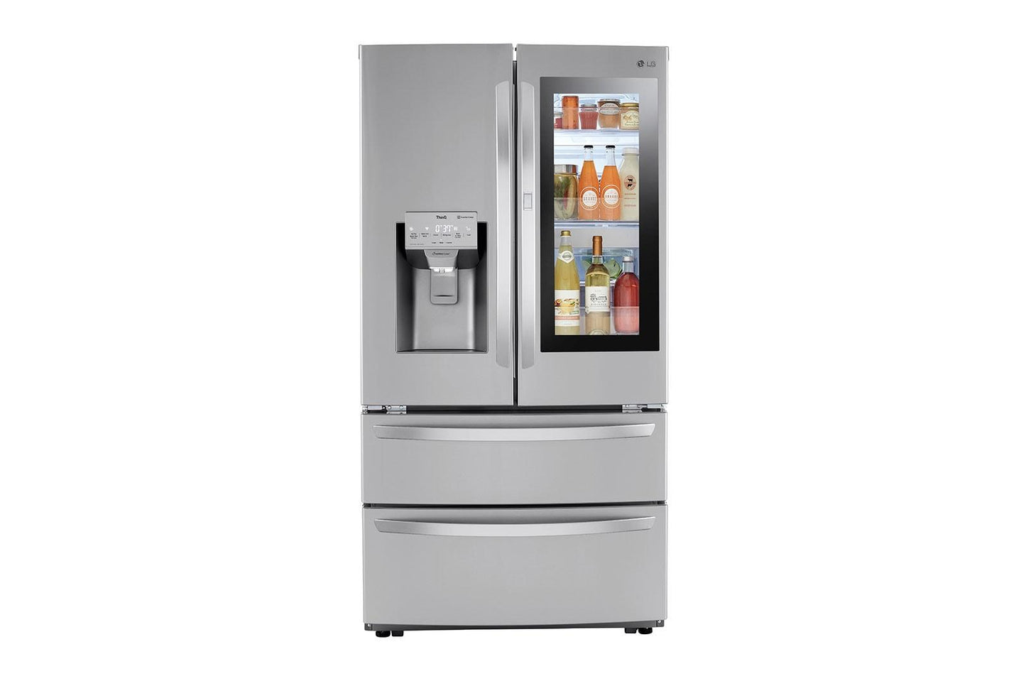 Lg LRMVS2806S 28 cu. ft. Smart InstaView® Door-in-Door® Double Freezer Refrigerator with Craft Ice™