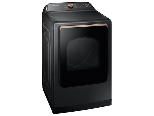 Samsung DVE55A7700V 7.4 cu. ft. Smart Electric Dryer with Steam Sanitize+ in Brushed Black