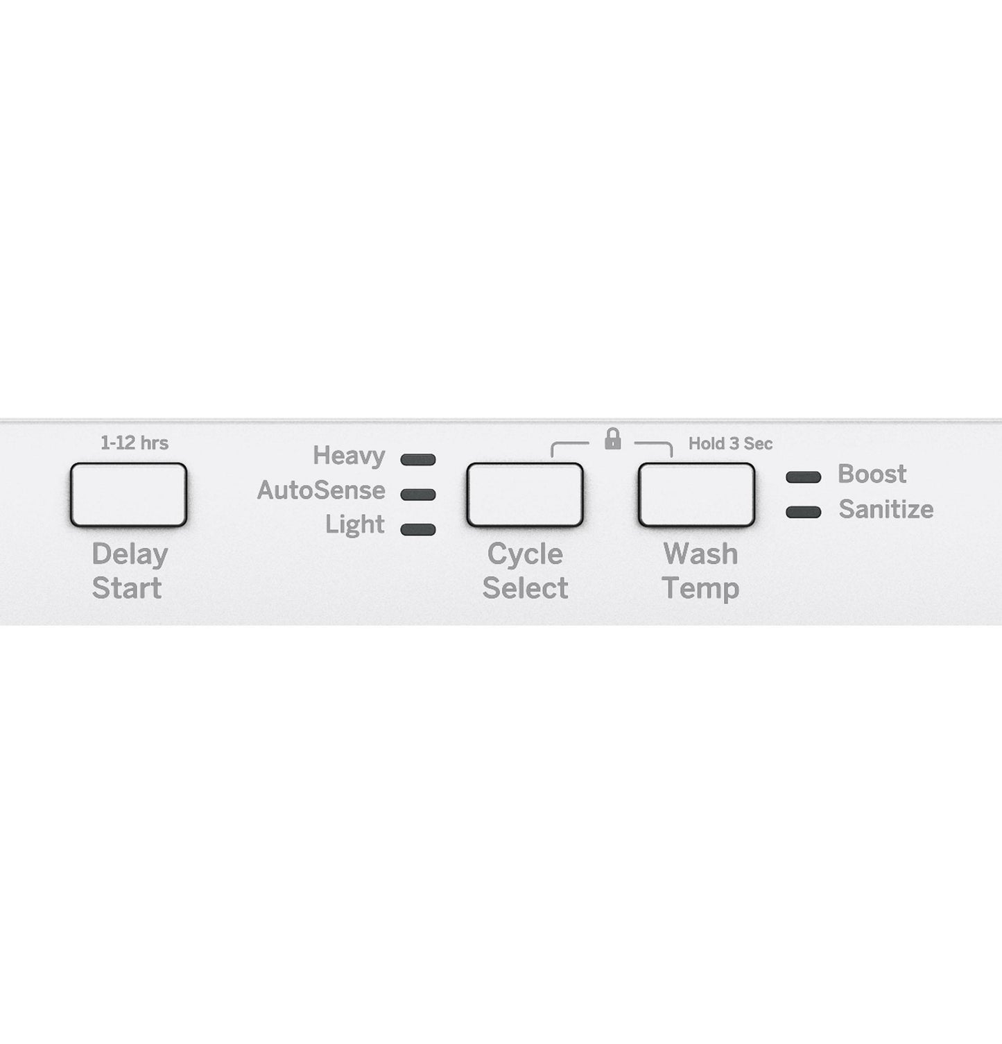 GDT226SGLWW GE® ENERGY STAR® ADA Compliant Stainless Steel Interior Dishwasher with Sanitize Cycle