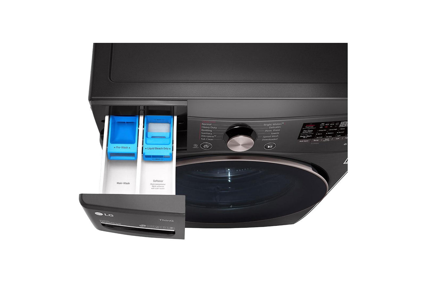 Lg WM4000HBA 4.5 cu. ft. Ultra Large Capacity Front Load Washer - Black Steel
