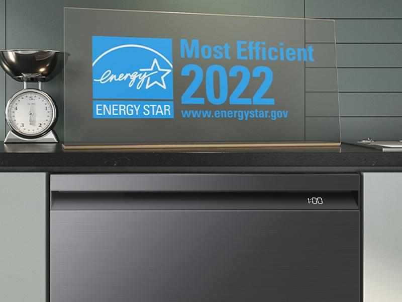 Samsung DW80B6060UG Smart 44dBA Dishwasher with StormWash+™ in Black Stainless Steel
