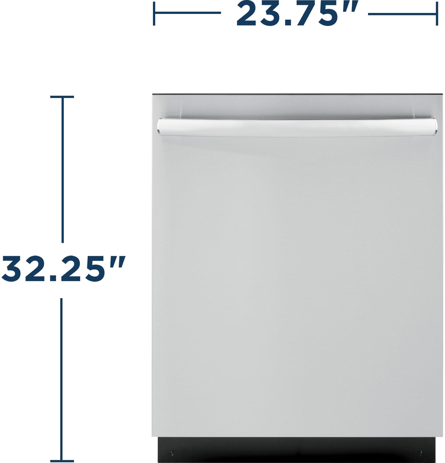 GDT226SSLSS GE® ENERGY STAR® ADA Compliant Stainless Steel Interior Dishwasher with Sanitize Cycle