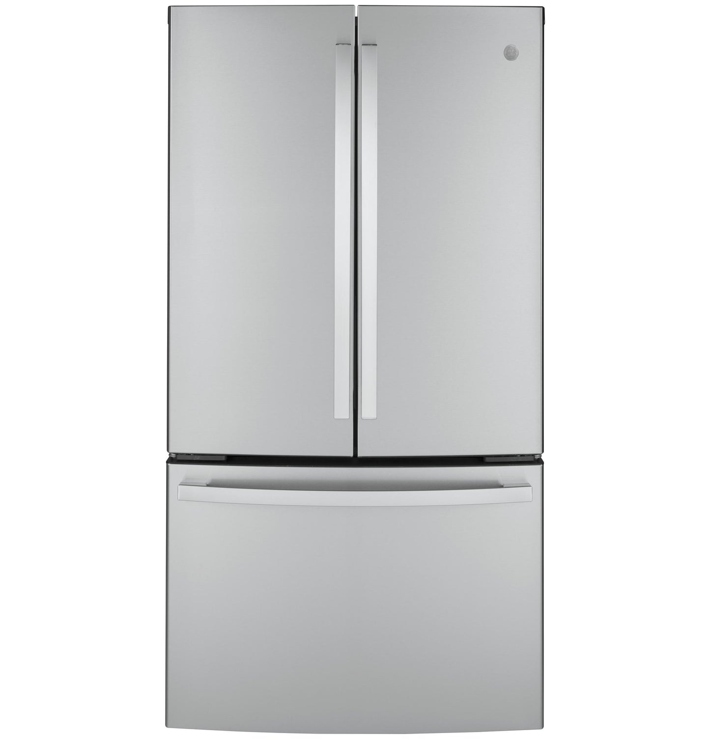 GWE23GYNFS GE® ENERGY STAR® 23.1 Cu. Ft. Counter-Depth Fingerprint Resistant French-Door Refrigerator