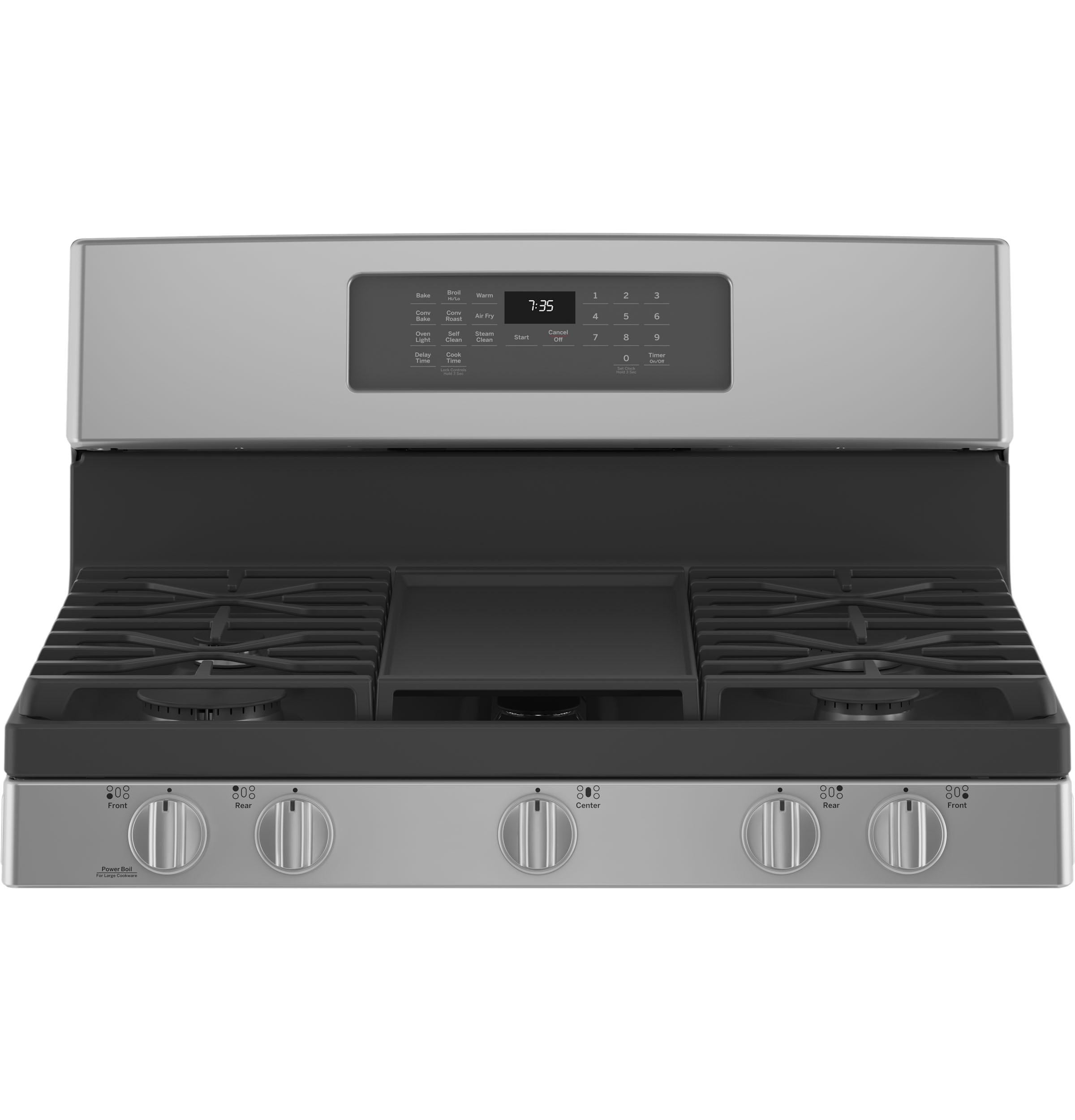 GE® 30" Free-Standing Gas Convection Range with No Preheat Air Fry