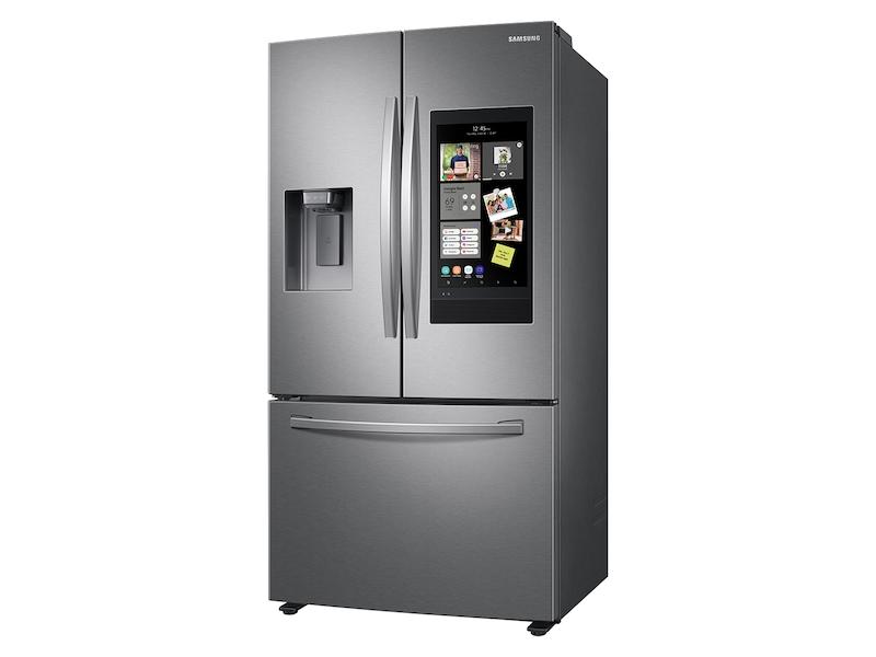 26.5 cu. ft. Large Capacity 3-Door French Door Refrigerator with Family Hub™ and External Water & Ice Dispenser in Stainless Steel