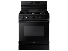 Samsung NX60A6511SB 6.0 cu. ft. Smart Freestanding Gas Range with Integrated Griddle in Black