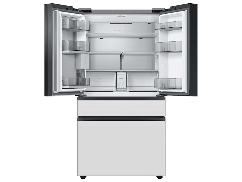 Samsung RF23BB860012AA Bespoke 4-Door French Door Refrigerator (23 cu. ft.) with Beverage Center™ in White Glass