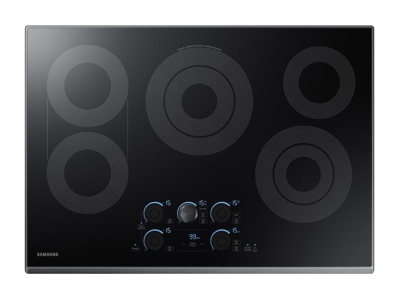 Samsung NZ30K7570RG 30" Smart Electric Cooktop with Sync Elements in Black Stainless Steel