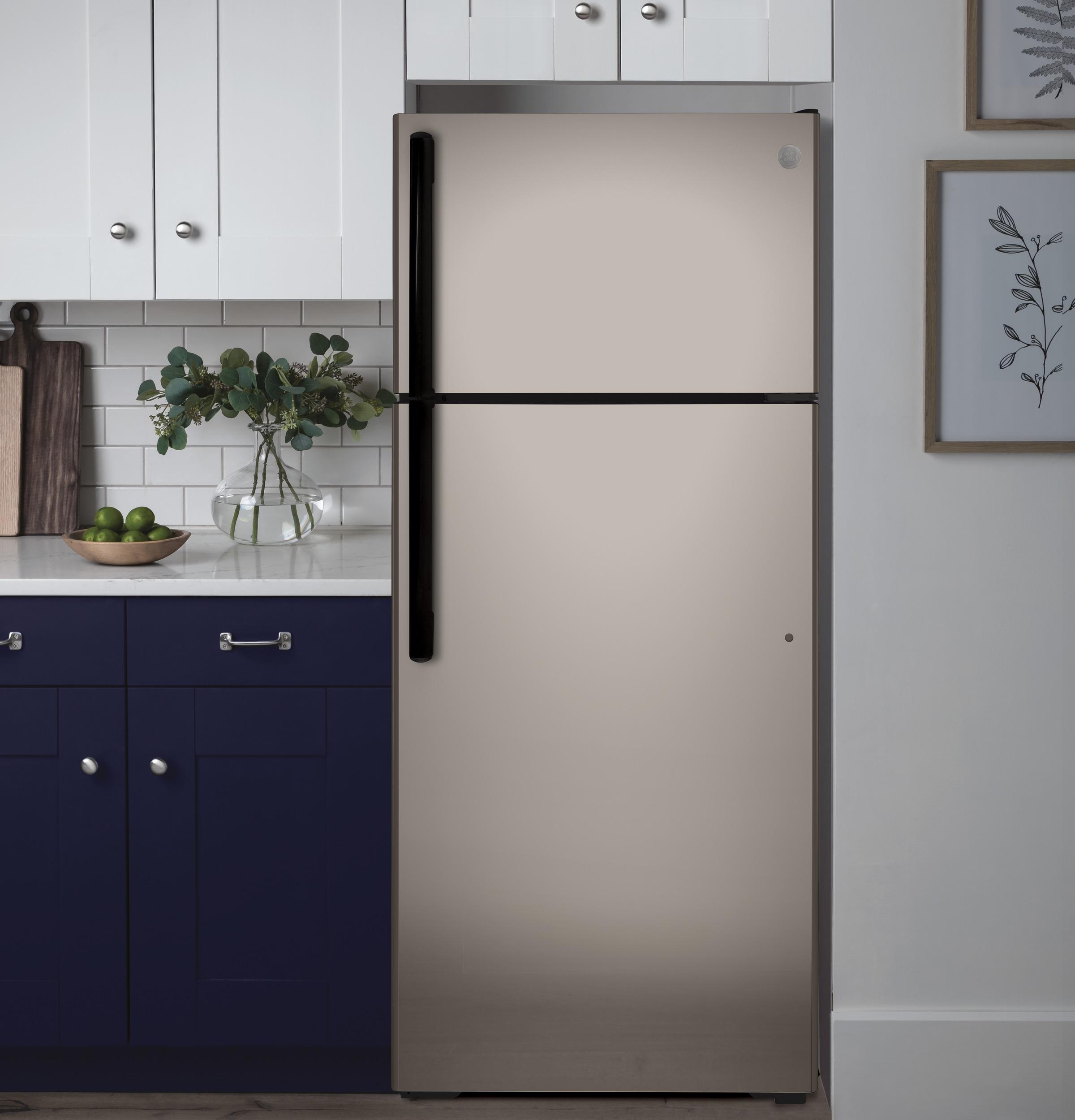 GTE18DCNRSA GE® ENERGY STAR® 17.5 Cu. Ft. Top-Freezer Refrigerator