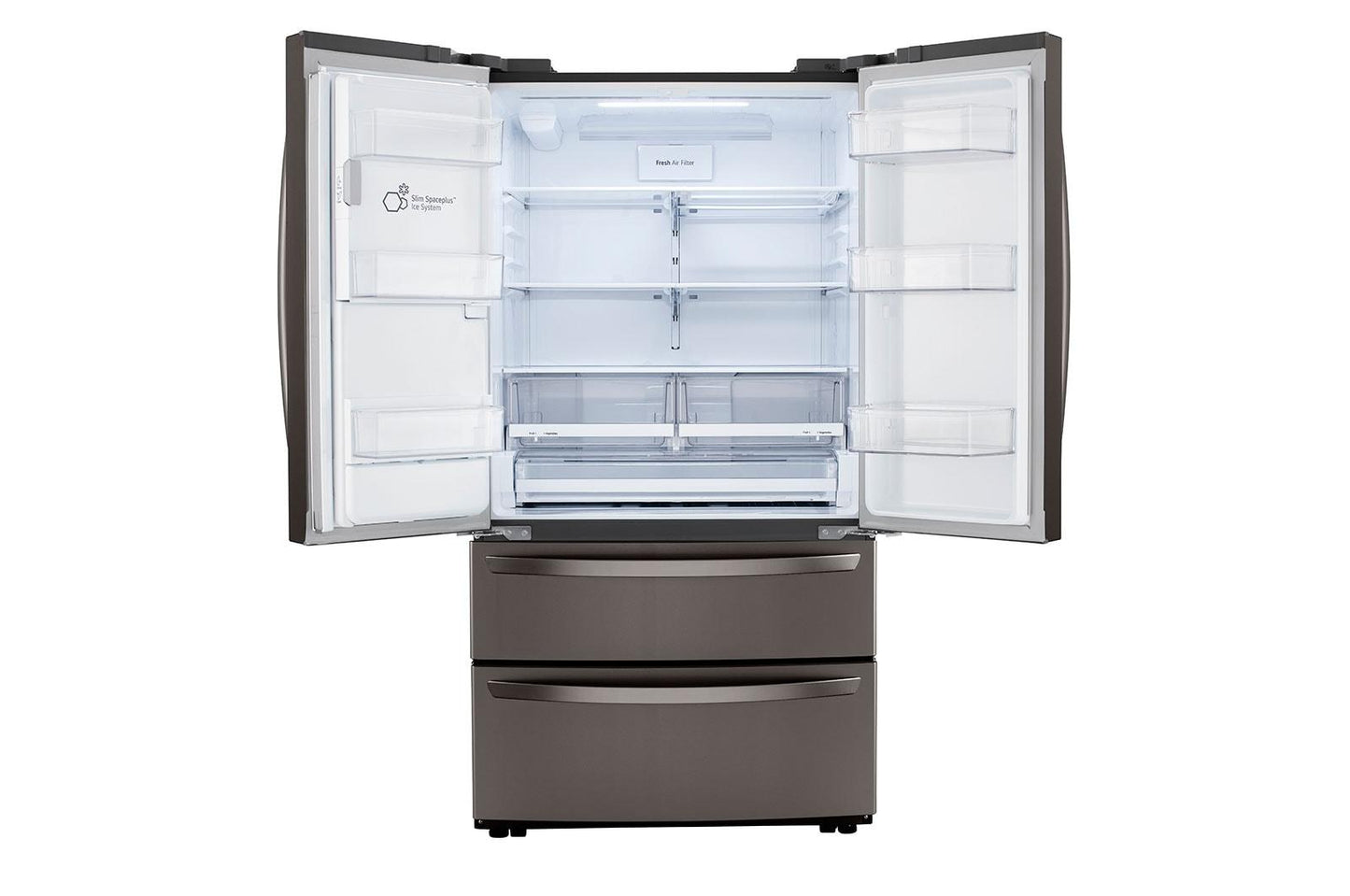 Lg LRMXC2206D 22 cu. ft. Smart Counter Depth Double Freezer Refrigerator with Craft Ice™