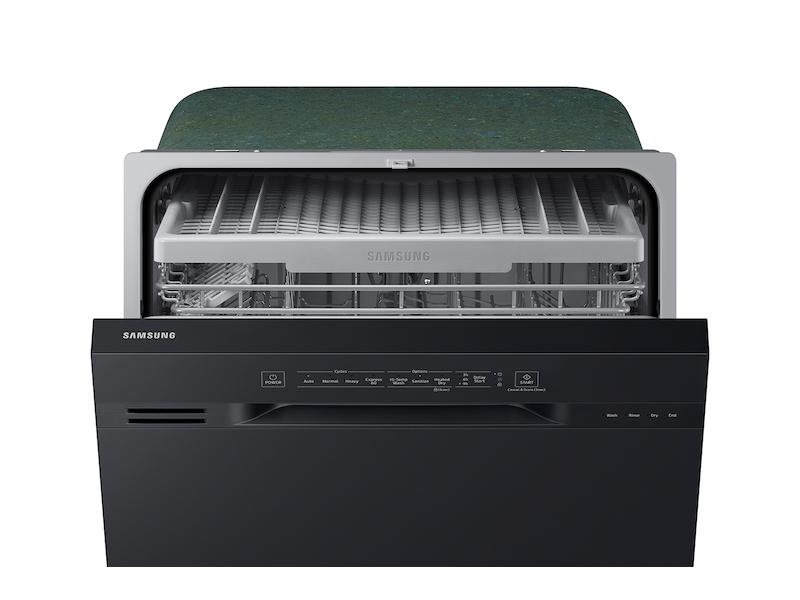 Front Control 51 dBA Dishwasher with Hybrid Interior in Black