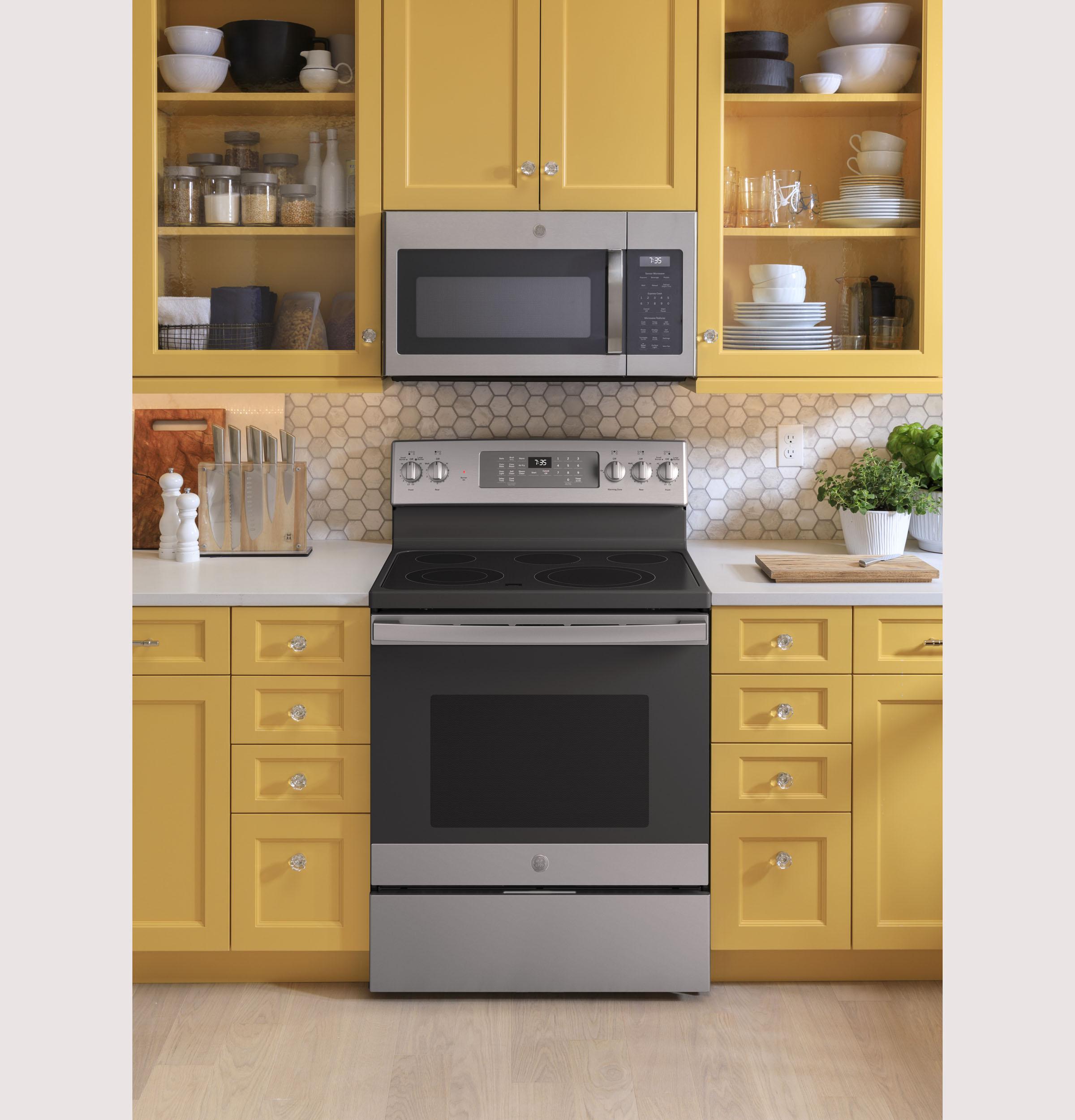 GE® 30" Free-Standing Electric Convection Range with No Preheat Air Fry