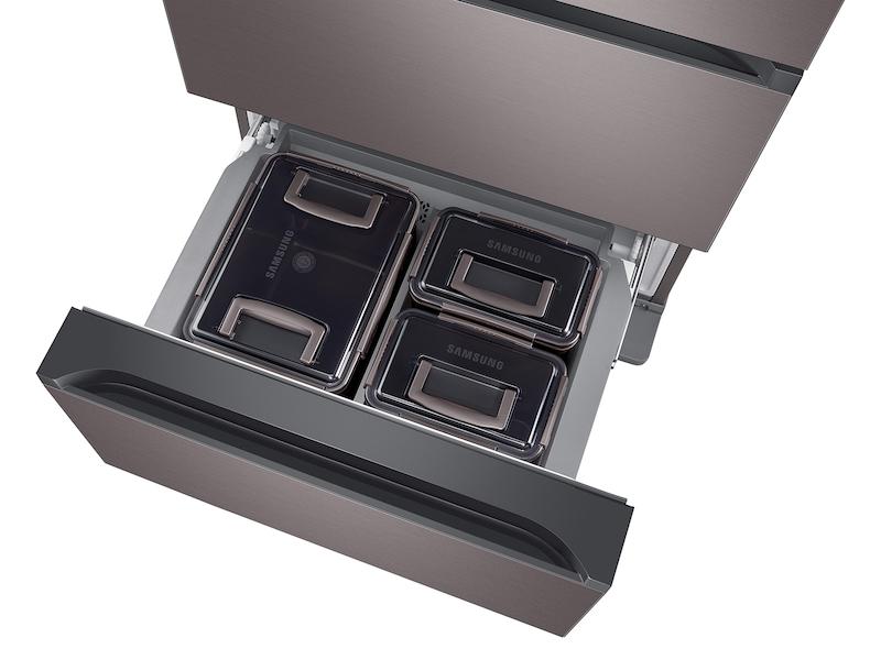 Samsung 17.3 cu. ft. Smart Kimchi & Specialty 4-Door French Door Refrigerator in Platinum Bronze