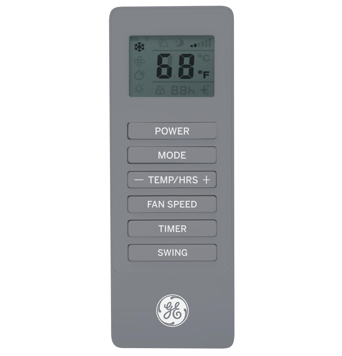 APWD07JASG GE® 7,500 BTU Smart Portable Air Conditioner with Dehumidifier and Remote, Grey