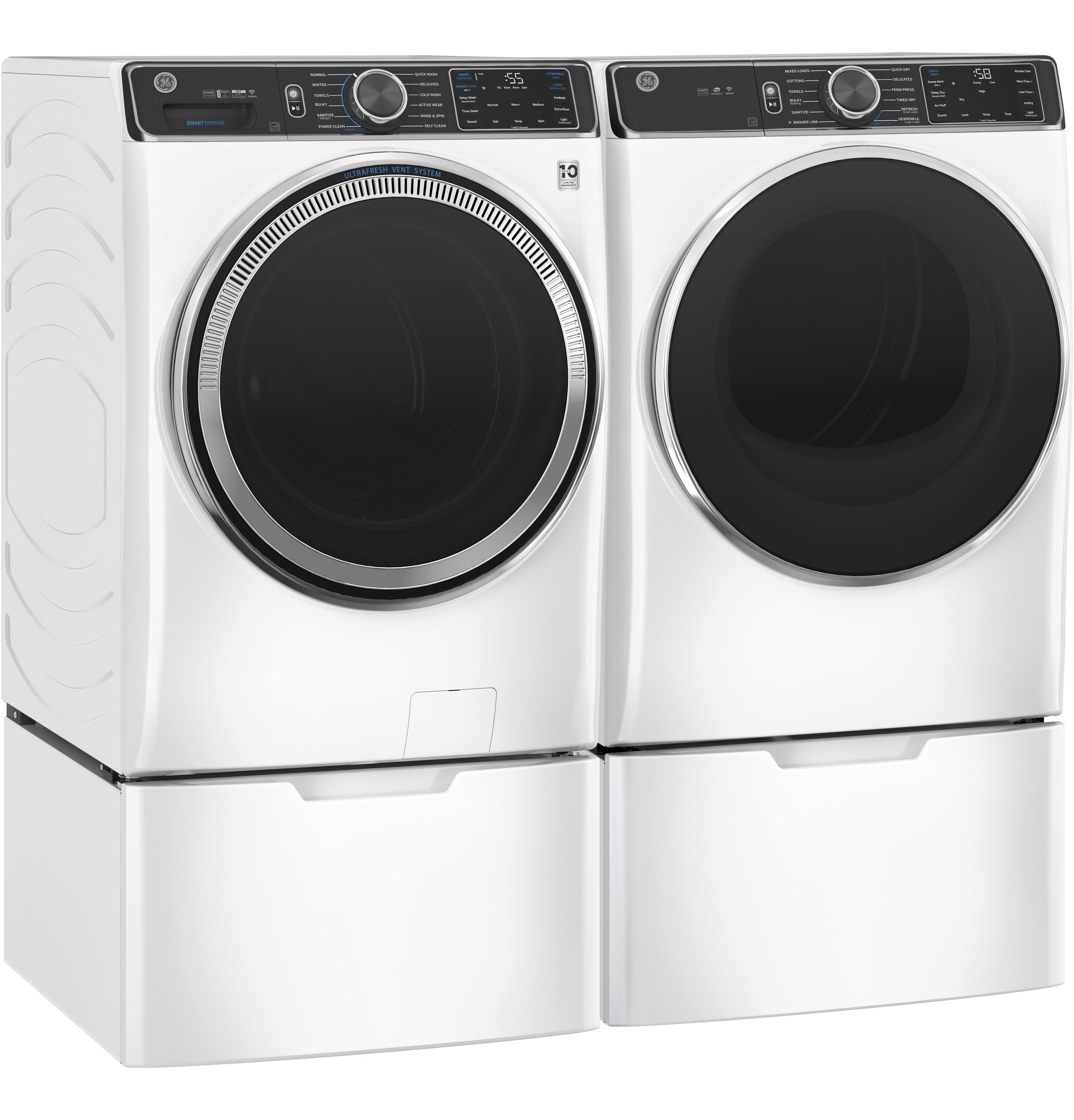 GE® ENERGY STAR® 5.0 cu. ft. Capacity Smart Front Load Steam Washer with SmartDispense™ UltraFresh Vent System with OdorBlock™ and Sanitize Allergen