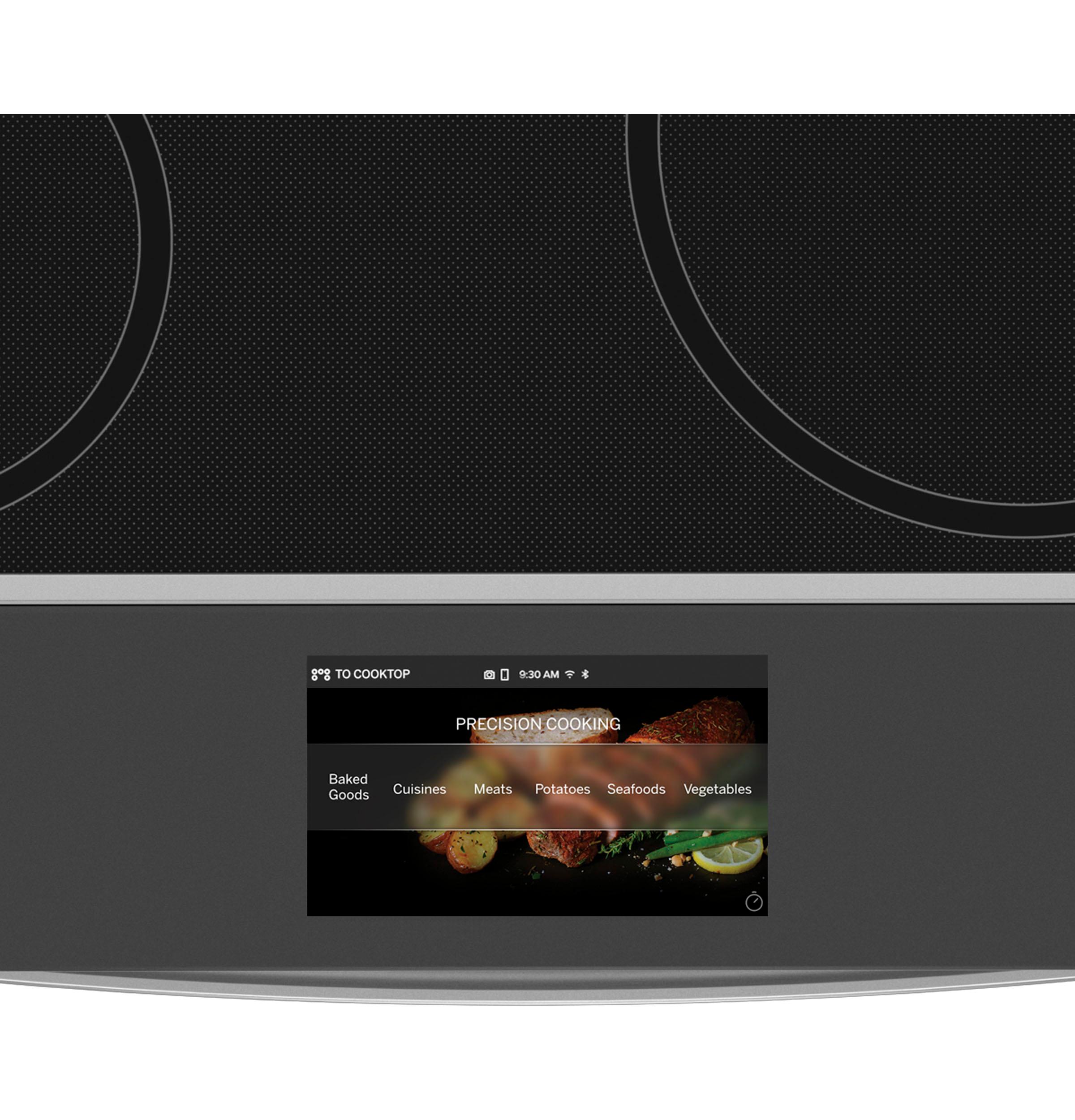 PHS93XYPFS GE Profile™ 30" Smart Slide-In Front-Control Induction Fingerprint Resistant Range with In Oven Camera