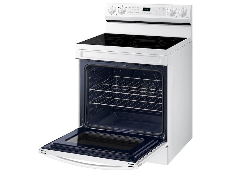 6.3 cu. ft. Smart Freestanding Electric Range with No-Preheat Air Fry & Convection in White
