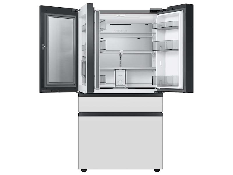 Samsung RF29BB860012AA Bespoke 4-Door French Door Refrigerator (29 cu. ft.) with Beverage Center™ in White Glass