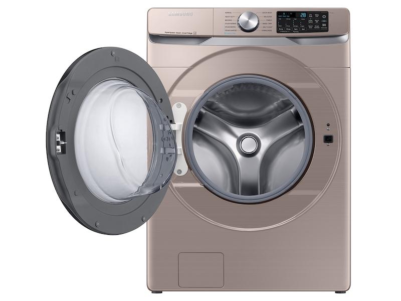 Samsung 4.5 cu. ft. Large Capacity Smart Front Load Washer with Super Speed Wash - Champagne