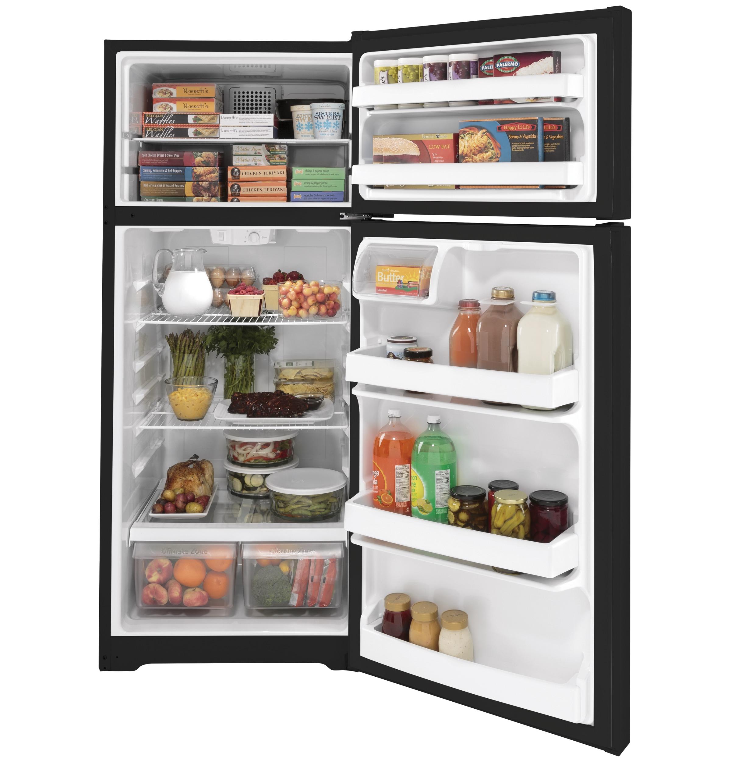 GTE18DTNRBB GE® ENERGY STAR® 17.5 Cu. Ft. Top-Freezer Refrigerator