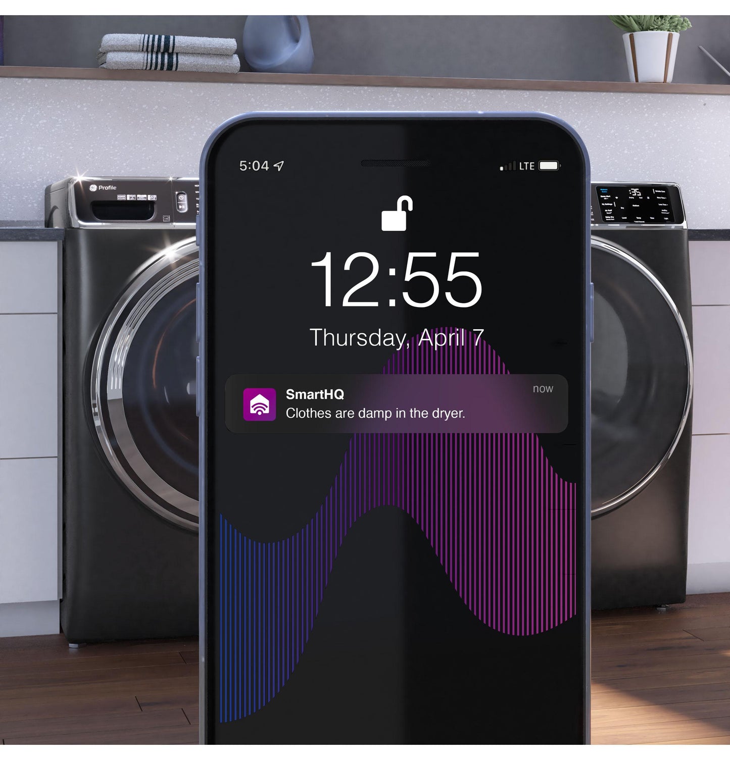 PFD95ESPTDS GE Profile™ ENERGY STAR® 7.8 cu. ft. Capacity Smart Front Load Electric Dryer with Steam and Sanitize Cycle