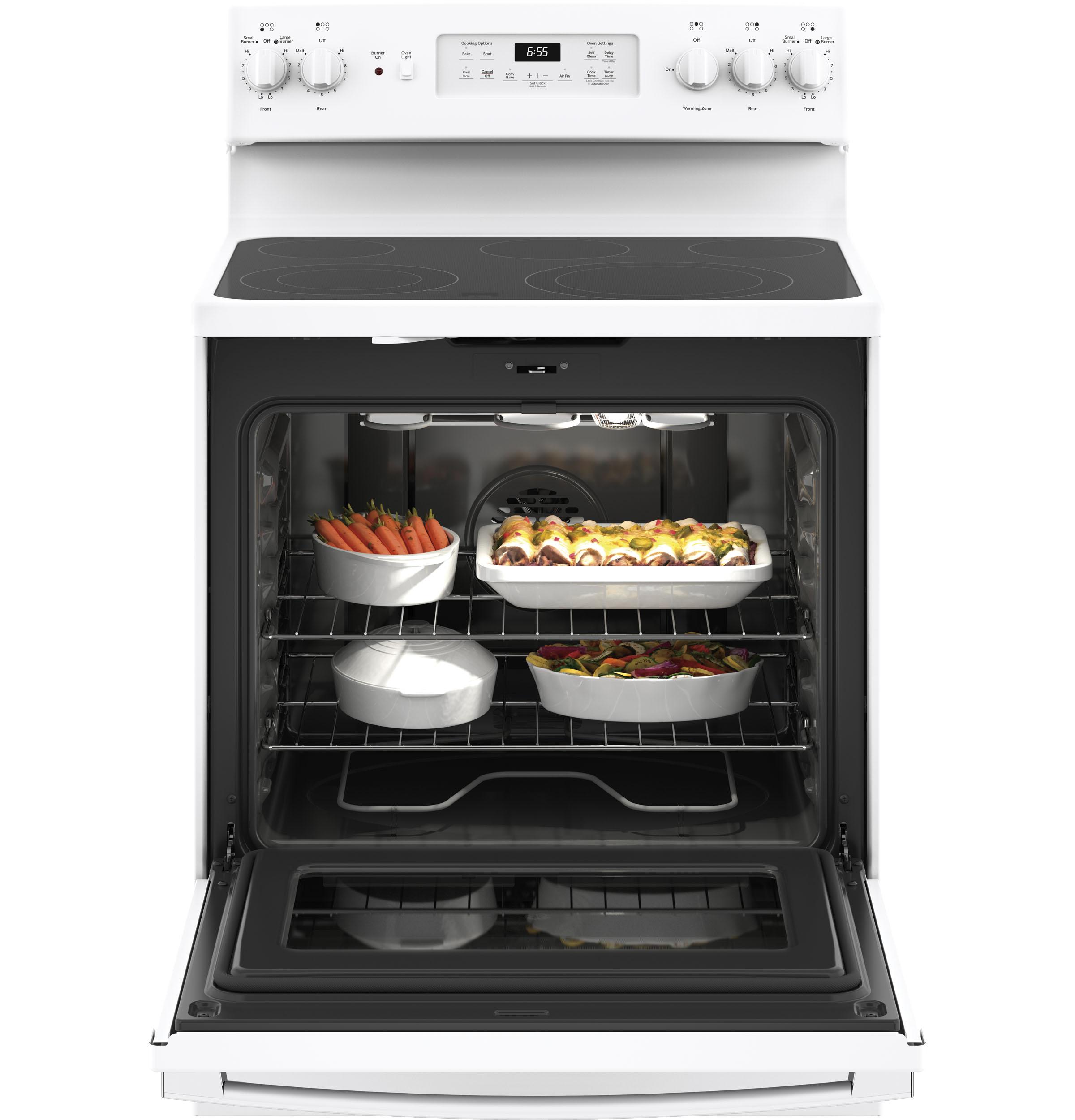 GE® 30" Free-Standing Electric Convection Range
