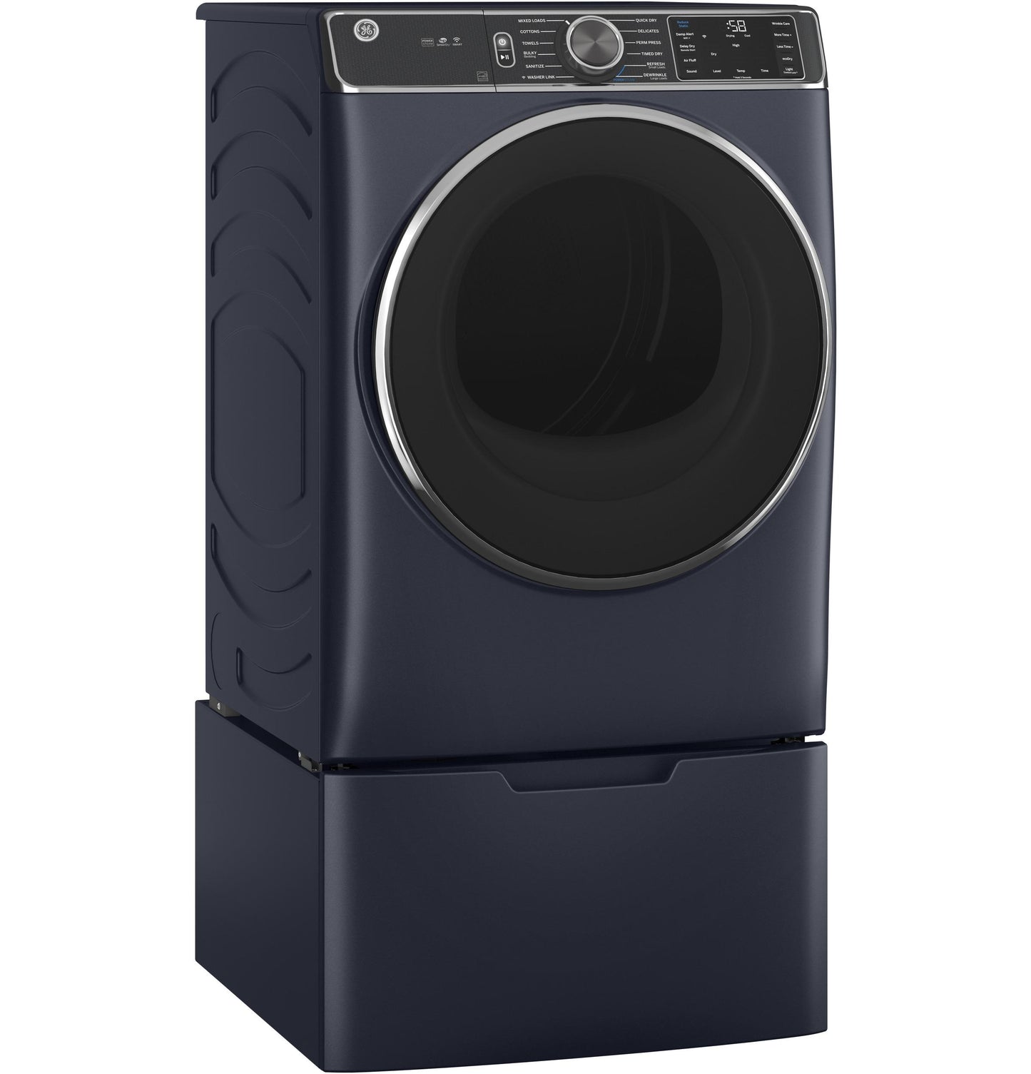 GE® ENERGY STAR® 7.8 cu. ft. Capacity Smart Front Load Electric Dryer with Steam and Sanitize Cycle