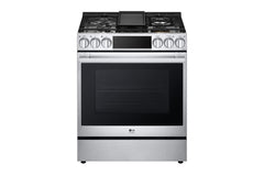 LSDS6338F LG STUDIO 6.3 cu. ft. Smart Wi-Fi Dual Fuel Slide-in Range with ProBake Convection® and EasyClean®