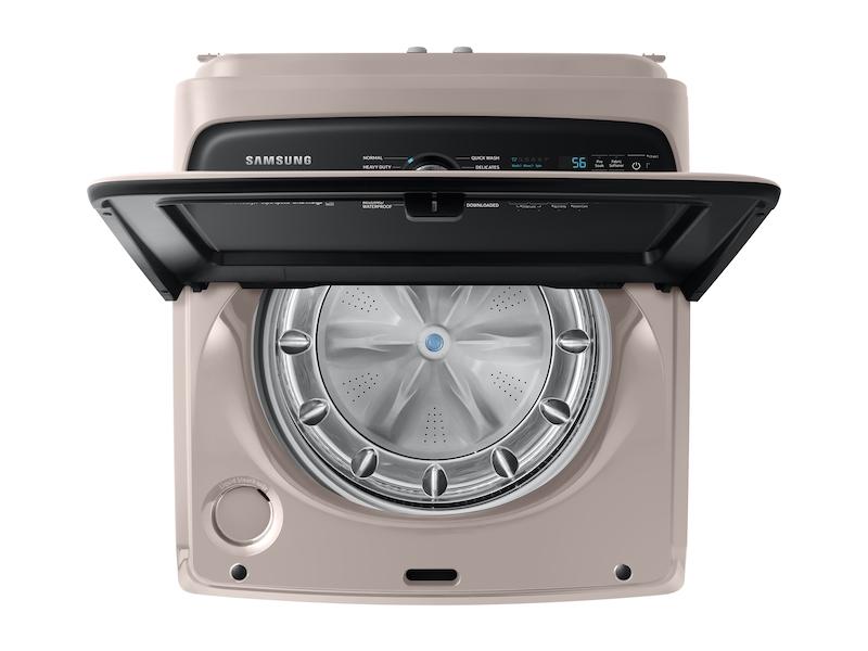5.2 cu. ft. Large Capacity Smart Top Load Washer with Super Speed Wash in Champagne
