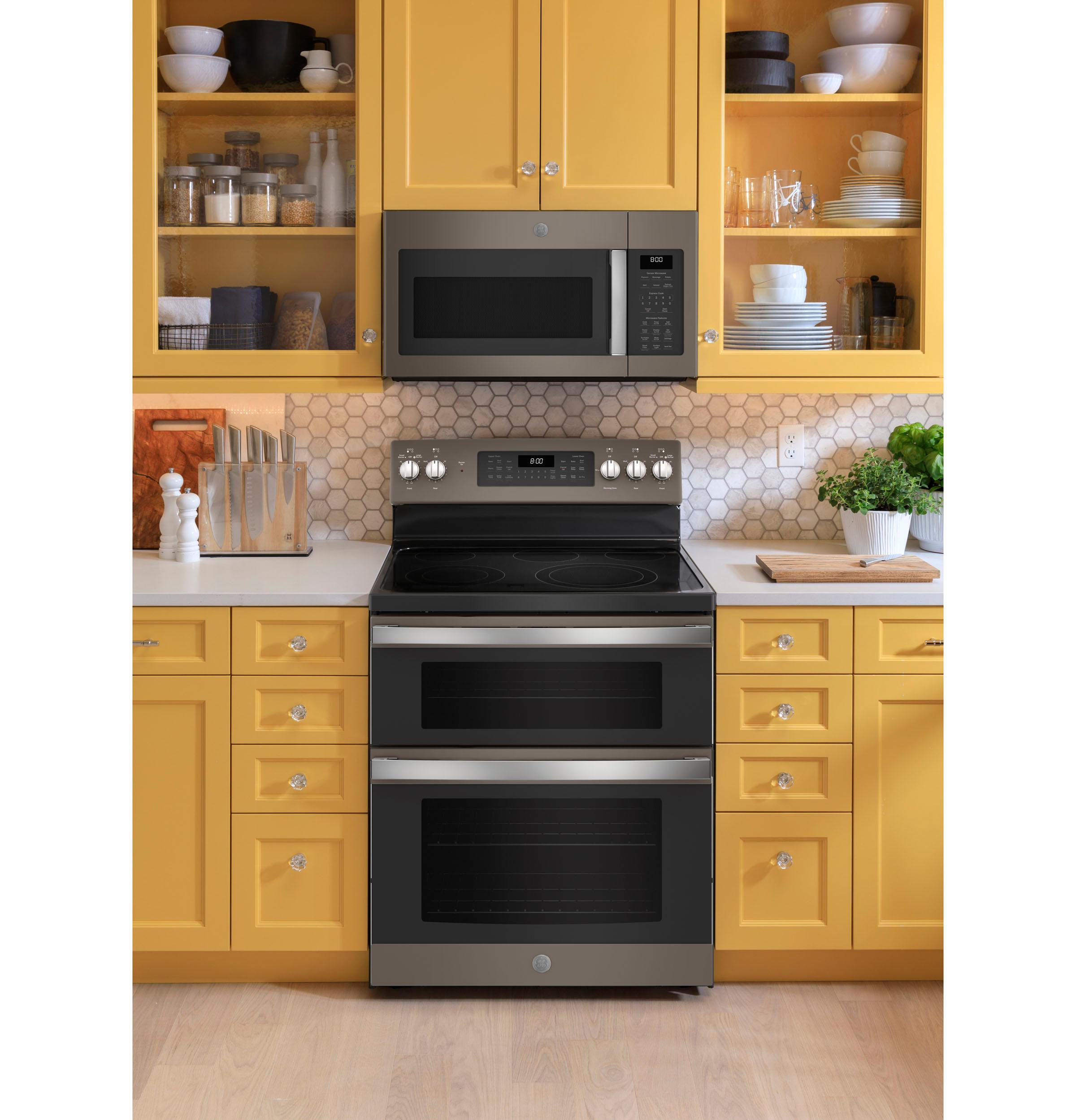 GE® 30" Free-Standing Electric Double Oven Convection Range
