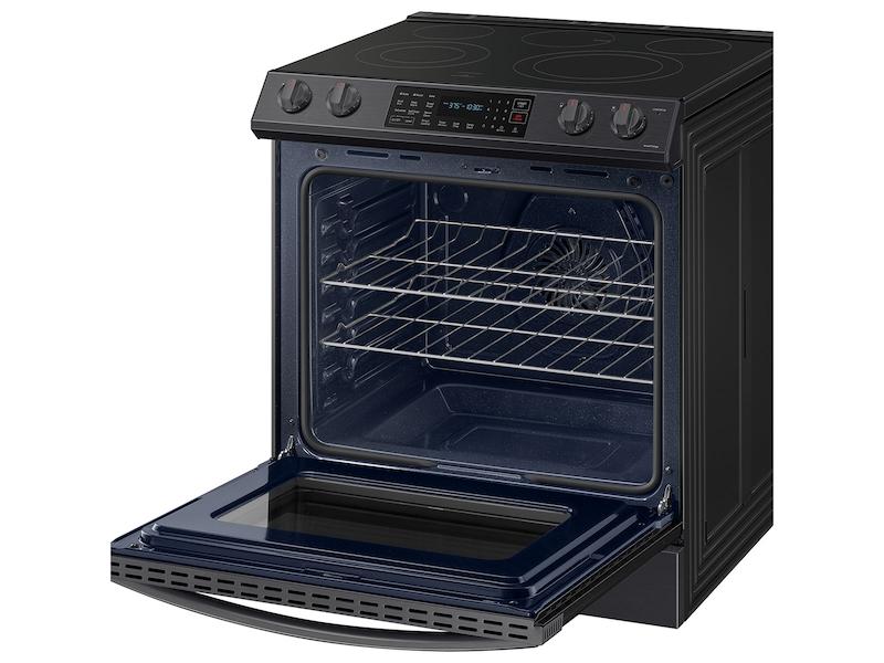 Samsung NE63T8311SG 6.3 cu. ft. Smart Slide-in Electric Range with Convection in Black Stainless Steel