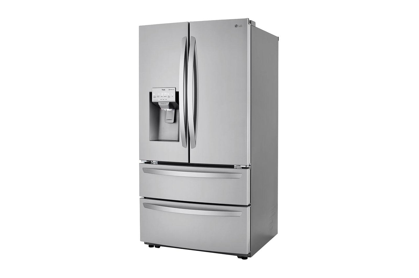Lg LRMXC2206S 22 cu ft. Smart Counter Depth Double Freezer Refrigerator with Craft Ice™