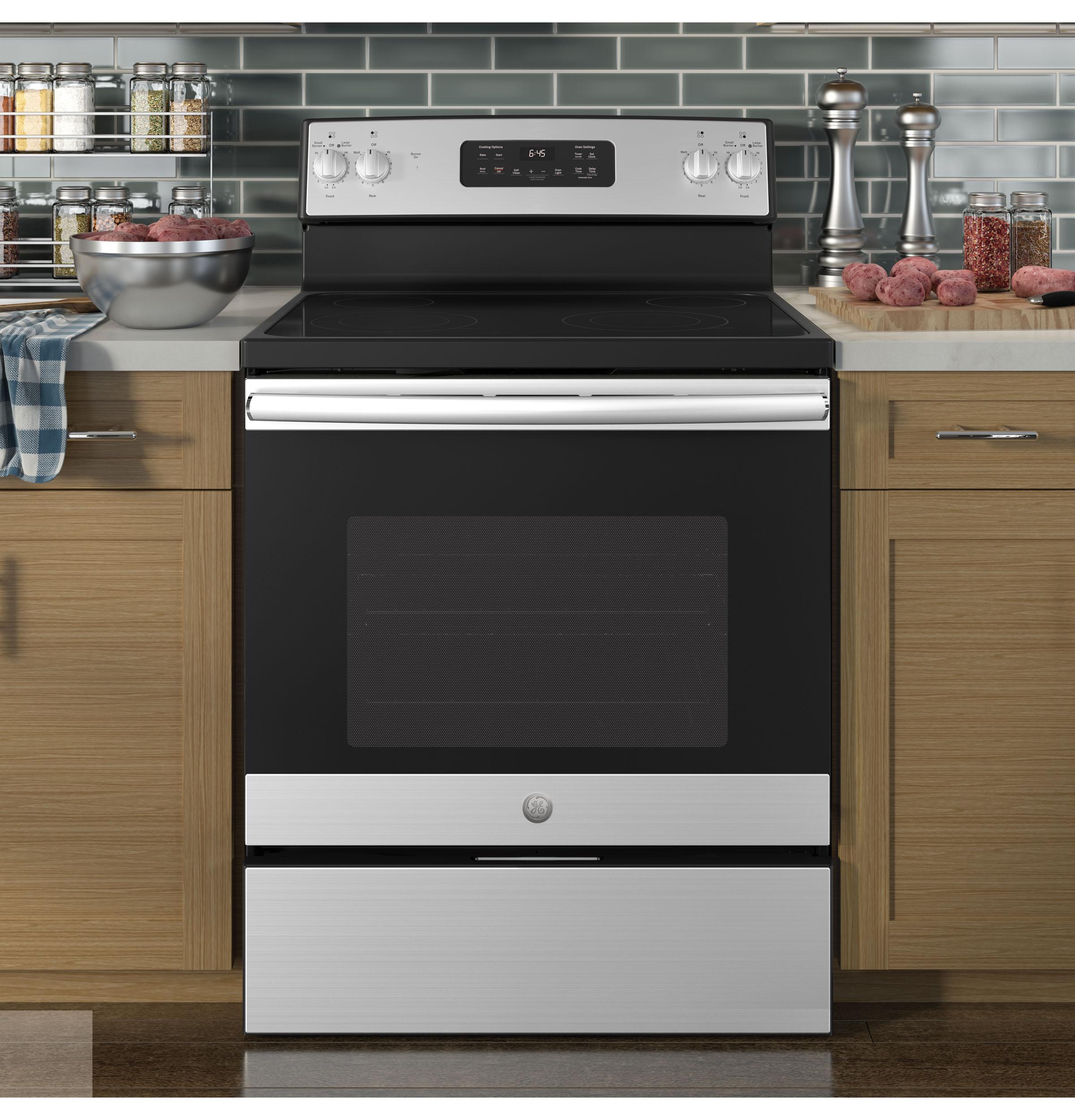 GE® 30" Free-Standing Electric Range