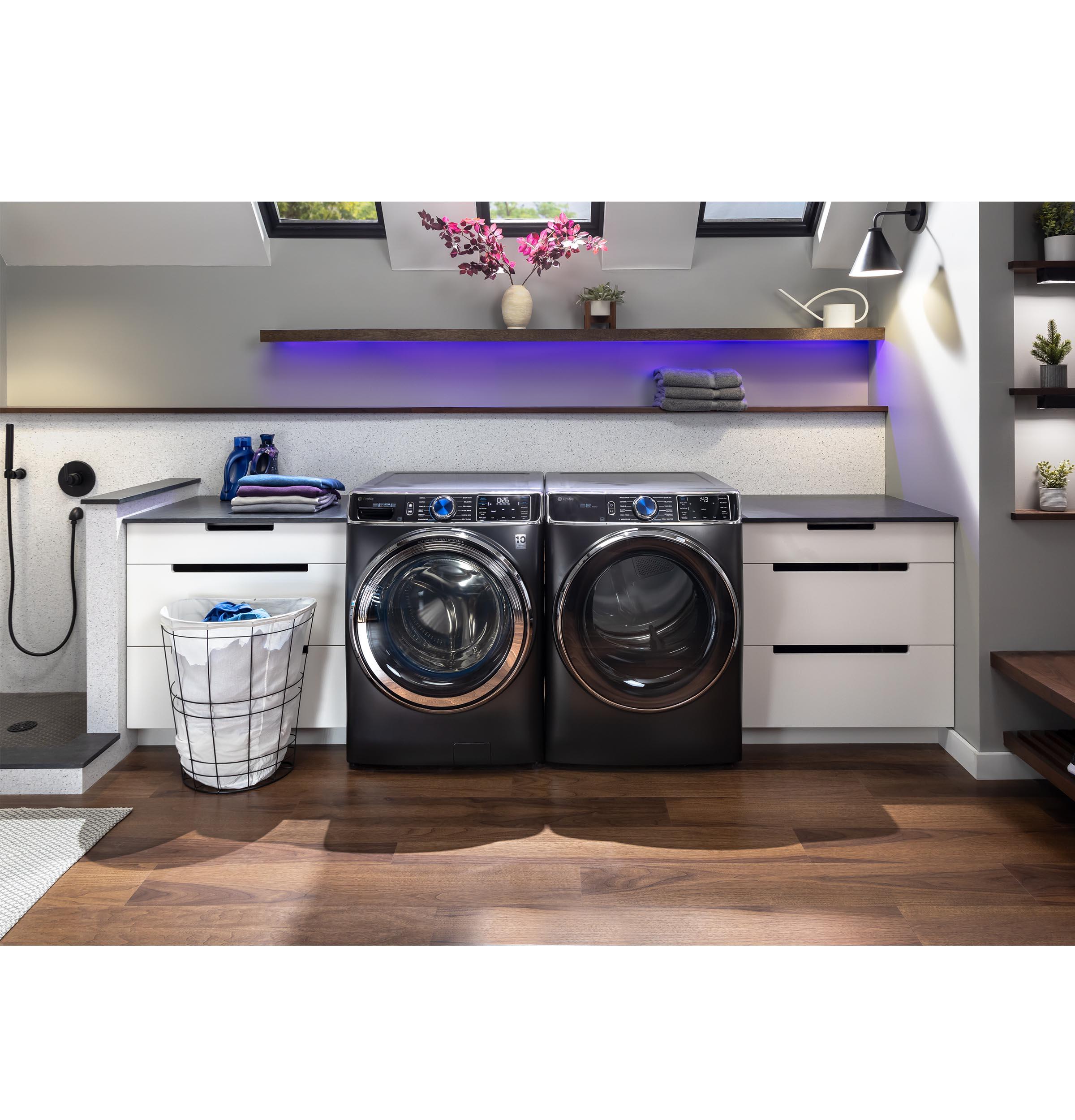 GE Profile™ ENERGY STAR® 7.8 cu. ft. Capacity Smart Front Load Gas Dryer with Steam and Sanitize Cycle