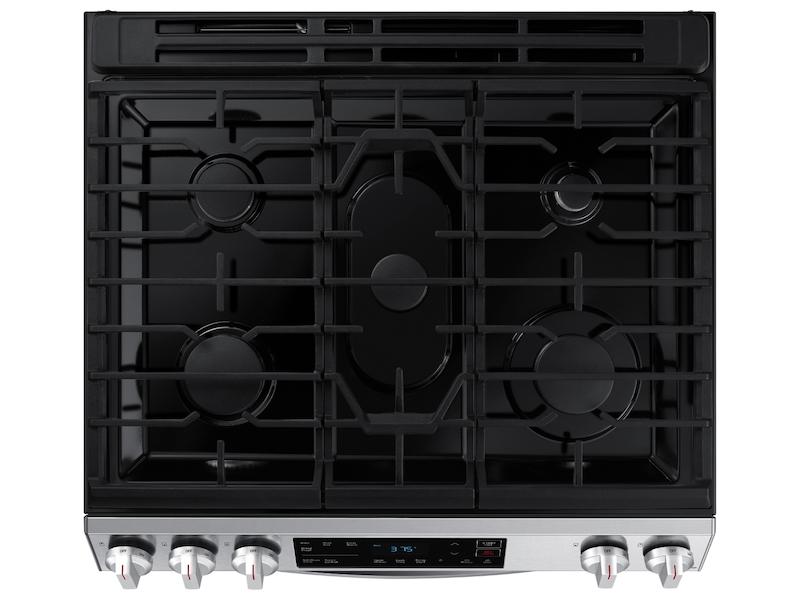 SAMSUNG 6.0 cu. ft. Smart Slide-in Gas Range in Stainless Steel