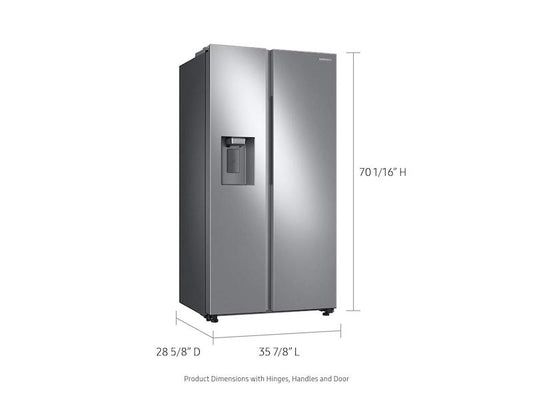 Samsung RS22T5201SR 22 cu. ft. Counter Depth Side-by-Side Refrigerator in Stainless Steel