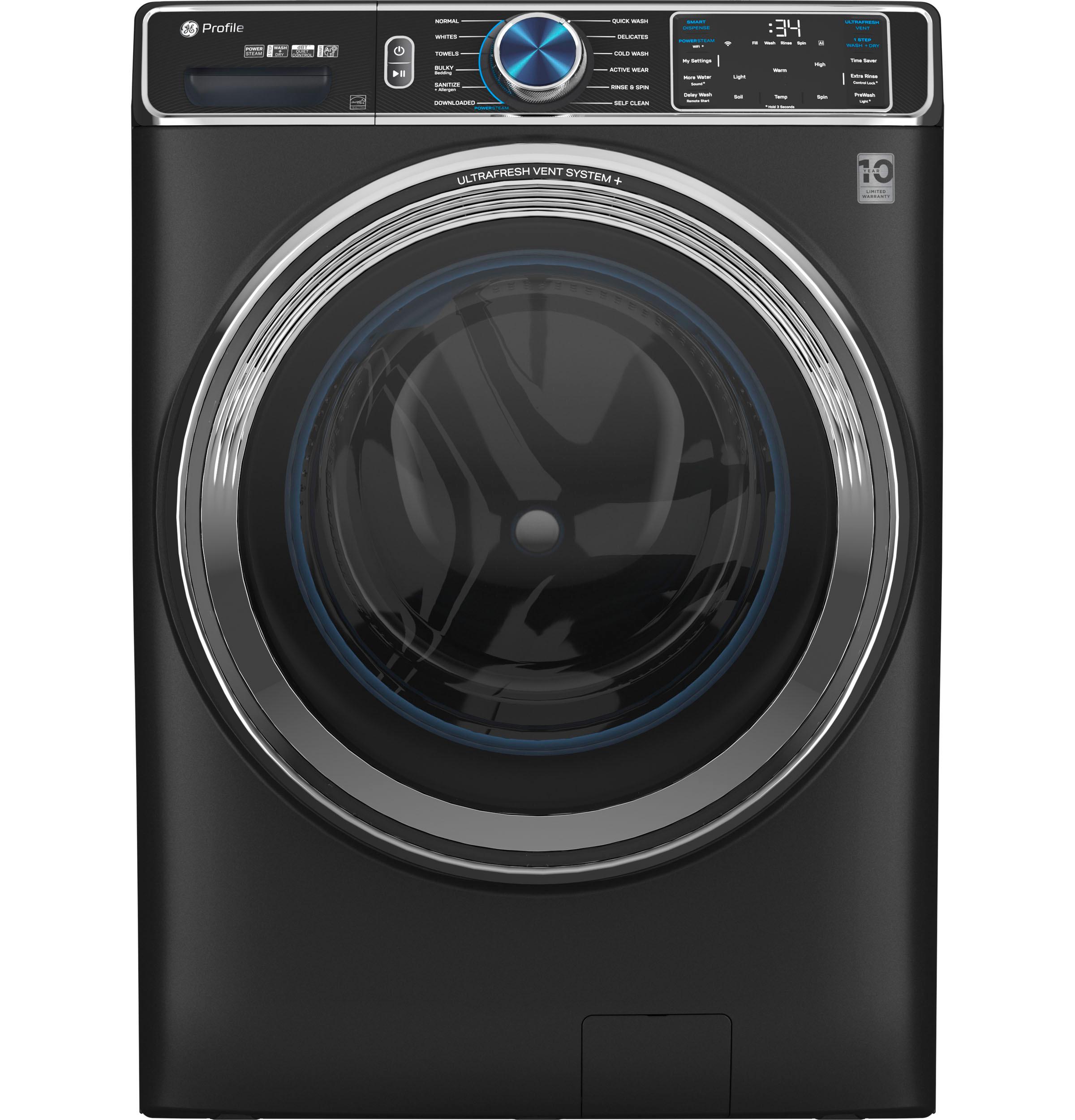 GE Profile™ 5.3 cu. ft. Capacity Smart Front Load ENERGY STAR® Steam Washer with Adaptive SmartDispense™ UltraFresh Vent System Plus™ with OdorBlock™