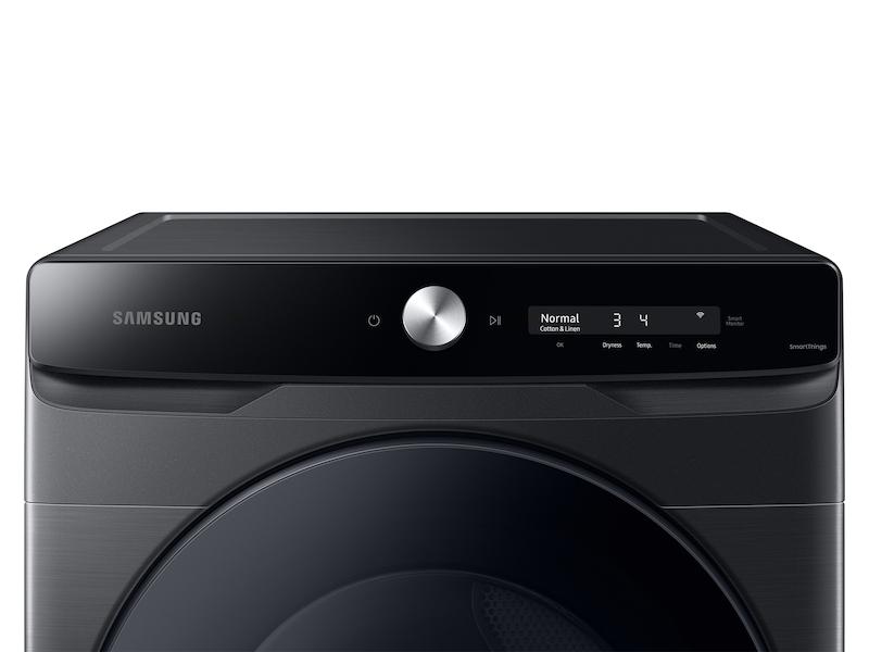 7.5 cu. ft. Smart Dial Gas Dryer with Super Speed Dry in Brushed Black