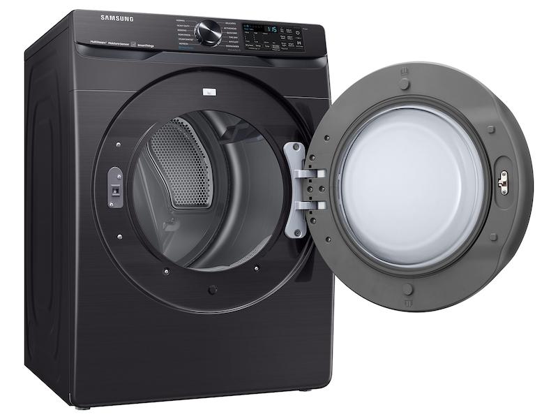 Samsung 7.5 cu. ft. Smart Electric Dryer with Steam Sanitize  in Brushed Black