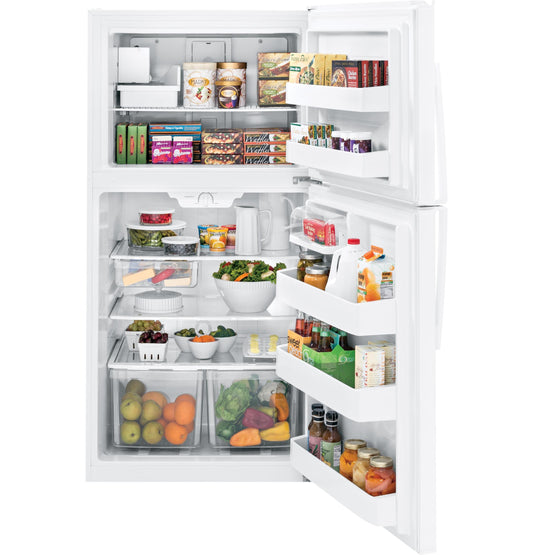 GIE21GTHWW GE® ENERGY STAR® 21.1 Cu. Ft. Top-Freezer Refrigerator