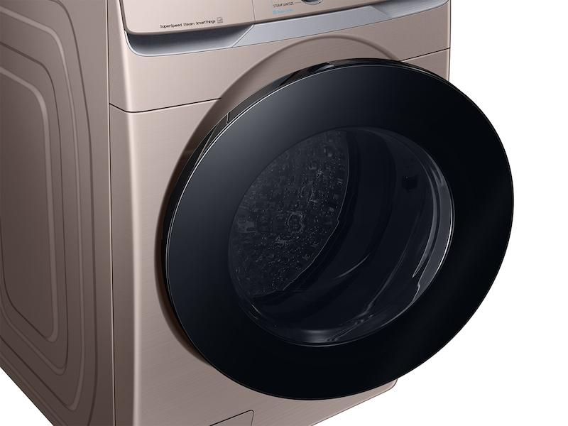 Samsung 4.5 cu. ft. Large Capacity Smart Front Load Washer with Super Speed Wash - Champagne