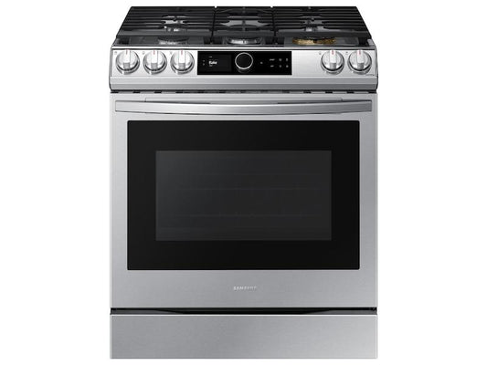 Samsung 6.0 cu ft. Smart Slide-in Gas Range with Smart Dial