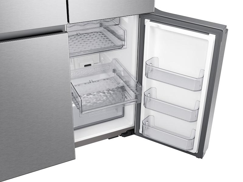 23 cu. ft. Smart Counter Depth 4-Door Flex™ refrigerator with Family Hub™ and Beverage Center in Stainless Steel