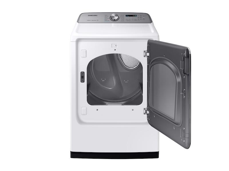 Samsung DVE54R7600W DV7600 7.4 cu. ft. Electric Dryer with Steam Sanitize+ in White