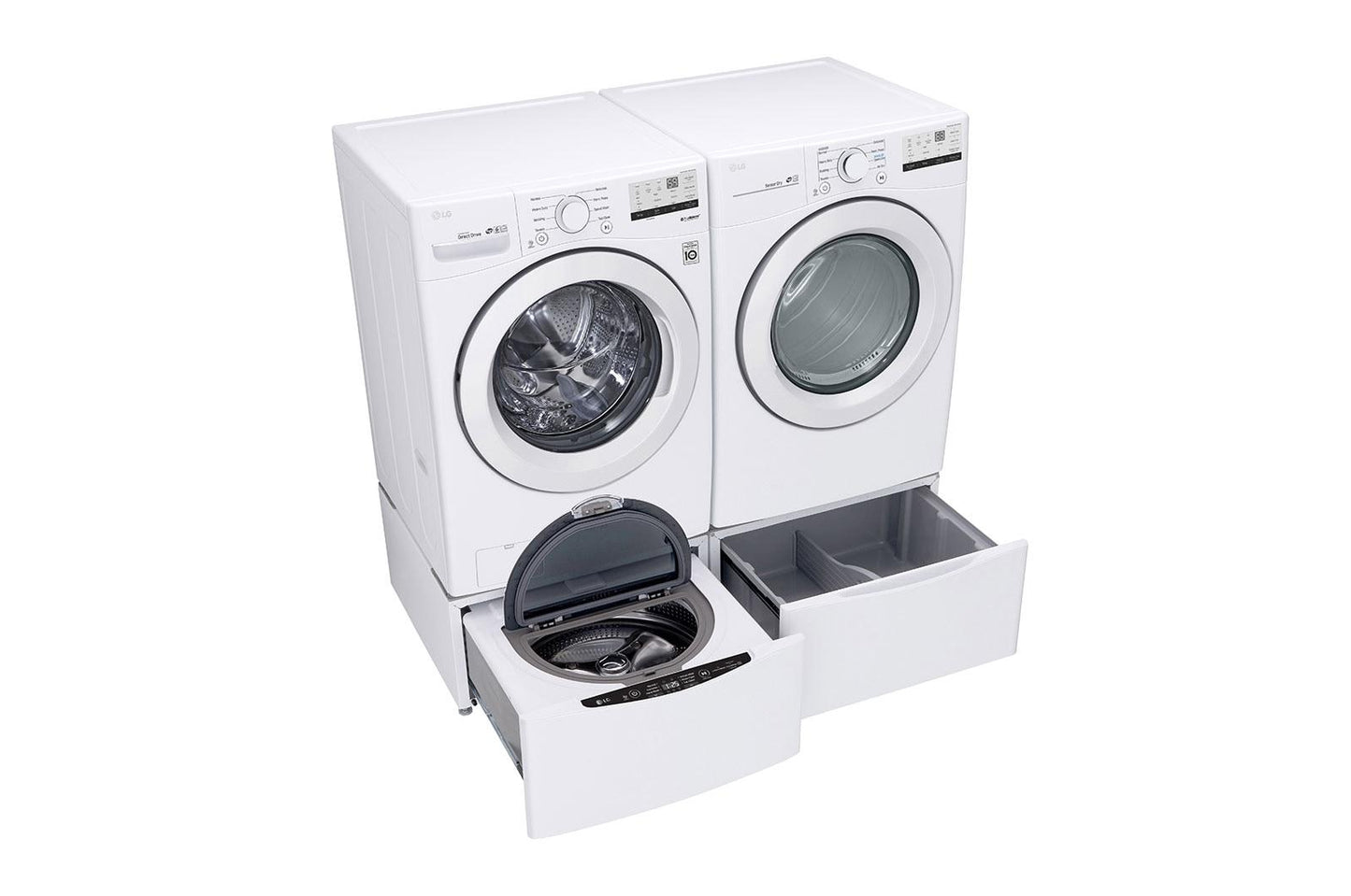 Lg DLG3401W 7.4 cu. ft. Ultra Large Capacity Front Load Gas Dryer - White