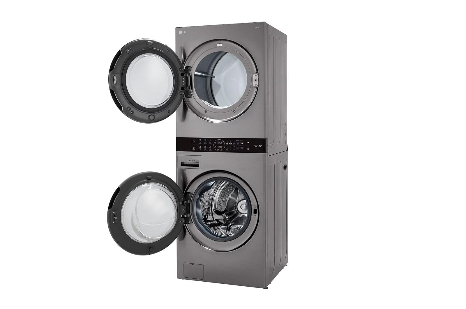 Lg Single Unit Front Load LG WashTower™ with Center Control™ 4.5 cu. ft. Washer and 7.4 cu. ft. Gas Dryer